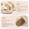 imageGirls Wedge Sandals Espadrilles Flatform Open Toe Dressy Girls Heels Summer Shoes Little Big KidPu Gold