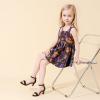 imageGirls Heel Sandals Girl Dress Shoes Open Toe Ankle Strap High Heels Pump Sandals Wedding Party for Little Big KidBlack Suede