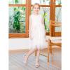 imageGirls Heel Sandals Girl Dress Shoes Open Toe Ankle Strap High Heels Pump Sandals Wedding Party for Little Big KidSilver
