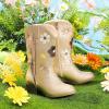 imageGirls Cowboy Boots Toddler Cowgirl Floral Embroidered Fringe Little Kids Western Boots Girl Riding Boot Birthday PartyGold