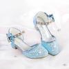 imageGirls Sandals Closed Toe Heels Wedding Party Girls Dress Shoes Toddler Little Big KidLight Blue