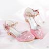imageGirls Sandals Closed Toe Heels Wedding Party Girls Dress Shoes Toddler Little Big KidLight Pink