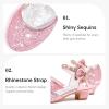 imageGirls Sandals Closed Toe Heels Wedding Party Girls Dress Shoes Toddler Little Big KidLight Pink