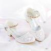 imageGirls Sandals Closed Toe Heels Wedding Party Girls Dress Shoes Toddler Little Big KidWhite Brilliant