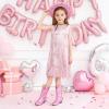 imageGlitter Girls Cowgirl Boots Sparkly Cowboy Dress Boots For Toddler To Big Kid Mid Calf Pointed Toe Dress Up Party Birthday Horse RidingPink Sequins