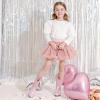 imageRhinestone Sparkly Girls Cowgirl Cowboy Boots Little Kids Dress Boot Pointed Toes Low Heel Mid Calf Zipper Party Birthday Toddler to Big KidDu Pink