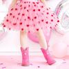 imageToddler Cowgirl Boots Girls Cowboy Boot Ankle Toddler Girl Boot Kids Boots Western Horse Riding Shoes Birthday PartyFuchsia