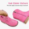 imageToddler Cowgirl Boots Girls Cowboy Boot Ankle Toddler Girl Boot Kids Boots Western Horse Riding Shoes Birthday PartyFuchsia