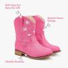 imageToddler Cowgirl Boots Girls Cowboy Boot Ankle Toddler Girl Boot Kids Boots Western Horse Riding Shoes Birthday PartyFuchsia