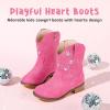 imageToddler Cowgirl Boots Girls Cowboy Boot Ankle Toddler Girl Boot Kids Boots Western Horse Riding Shoes Birthday PartyFuchsia