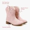 imageToddler Cowgirl Boots Girls Cowboy Boot Ankle Toddler Girl Boot Kids Boots Western Horse Riding Shoes Birthday PartyPink