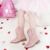 imageToddler Cowgirl Boots Girls Cowboy Boot Ankle Toddler Girl Boot Kids Boots Western Horse Riding Shoes Birthday PartyPink