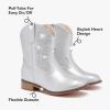 imageToddler Cowgirl Boots Girls Cowboy Boot Ankle Toddler Girl Boot Kids Boots Western Horse Riding Shoes Birthday PartySilver
