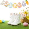 imageToddler Cowgirl Boots Girls Cowboy Boot Ankle Toddler Girl Boot Kids Boots Western Horse Riding Shoes Birthday PartyWhite