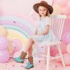 imageToddler Girls Cowgirl Boots Western Glitter Cowboy Boot Ankle Boots Little Kids Big Kid Horse Riding Shoes Party Birthday Dress UpBlue Sequins
