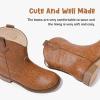 imageToddler Girls Cowgirl Boots Western Glitter Cowboy Boot Ankle Boots Little Kids Big Kid Horse Riding Shoes Party Birthday Dress UpBrown Pu