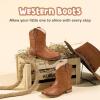 imageToddler Girls Cowgirl Boots Western Glitter Cowboy Boot Ankle Boots Little Kids Big Kid Horse Riding Shoes Party Birthday Dress UpBrown Pu