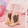 imageToddler Girls Cowgirl Boots Western Glitter Cowboy Boot Ankle Boots Little Kids Big Kid Horse Riding Shoes Party Birthday Dress UpGold Sequins