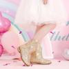 imageToddler Girls Cowgirl Boots Western Glitter Cowboy Boot Ankle Boots Little Kids Big Kid Horse Riding Shoes Party Birthday Dress UpGold Shiny