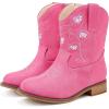 imageToddler Cowgirl Boots Girls Cowboy Boot Ankle Toddler Girl Boot Kids Boots Western Horse Riding Shoes Birthday PartyFuchsia