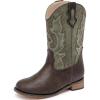 imageGirls Cowgirl Boots UnisexChild Mid Calf Glitter Toddler Cowboy Boot Little Big Kids Western Riding ShoesBrown Grey