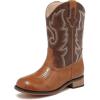imageGirls Cowgirl Boots UnisexChild Mid Calf Glitter Toddler Cowboy Boot Little Big Kids Western Riding ShoesDark Brown