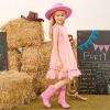 imageCowboy Boots for Girls Boys Kids Cowgirl Riding Boots Square Toe Western Embroidery MidCalf Birthday Party Toddler Big KidPink
