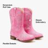 imageCowboy Boots for Girls Boys Kids Cowgirl Riding Boots Square Toe Western Embroidery MidCalf Birthday Party Toddler Big KidPink