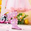 imageFloral Embroidered Girls Cowgirl Boots Western Cowboy Boots For Toddler To Big Kids Square Toe Mid Calf Side Zipper Horse Riding BirthdayDaisy Pink