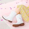 imageGirls Cowboy Boots Classic Western Floral Embroidery Sparkly Rhinestone Little Big Kids Cowgirl Boots Side Zipper Mid Calf Square Toe Toddler Girls Boot Riding Concert Party Wedding HalloweenWhite