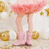 imageGirls Cowgirl Boot Glitter Kids Cowboy Boots Western BoysCowboy Mid Calf Square Toe Toddler Little KidBig Kid Party Birthday Riding ShoesLight Pink