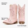 imageGirls Cowgirl Boot Glitter Kids Cowboy Boots Western BoysCowboy Mid Calf Square Toe Toddler Little KidBig Kid Party Birthday Riding ShoesPink