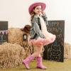 imageGirls Cowgirl Boot Glitter Kids Cowboy Boots Western BoysCowboy Mid Calf Square Toe Toddler Little KidBig Kid Party Birthday Riding ShoesPink Rainbow
