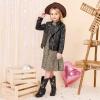 imageSparkly Rhinestone Cowgirl Boots Toddler to Big Kids Mid Calf Zipper Low Heel Pointed Toes Party Birthday Dress UpBlack