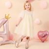 imageSparkly Rhinestone Cowgirl Boots Toddler to Big Kids Mid Calf Zipper Low Heel Pointed Toes Party Birthday Dress UpPu Champagne