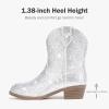 image:imageCowgirl Boots for Girls Rhinestone Cowboy Boot Ankle Booties Sparkly Dress Toddler Little Girl Big Kids Party BirthdaySilver