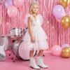 image:imageCowgirl Boots for Girls Rhinestone Cowboy Boot Ankle Booties Sparkly Dress Toddler Little Girl Big Kids Party BirthdayWhite