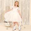 image:imageCowgirl Boots for Girls Rhinestone Cowboy Boot Ankle Booties Sparkly Dress Toddler Little Girl Big Kids Party BirthdayWhite