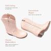 image:imageMotasha Girls Cowboy Boots Classic Western Kids Cowboy Boot Toddler Cowgirl Boots Mid Calf Zipper Embroidery Little Big Girls Boot Riding Country Concert Party WeddingLight Pink