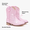 image:imageMotasha Toddler Girls Cowgirl Boots Glitter Toddler Cowboy Boot Ankle Girls Boots Little Kids Horse Riding Shoes Party BirthdayBaby Pink Sequins