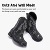 image:imageMotasha Toddler Girls Cowgirl Boots Glitter Toddler Cowboy Boot Ankle Girls Boots Little Kids Horse Riding Shoes Party BirthdayBlack Sequins