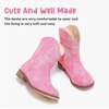 image:imageMotasha Toddler Girls Cowgirl Boots Glitter Toddler Cowboy Boot Ankle Girls Boots Little Kids Horse Riding Shoes Party BirthdayPink