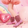 image:imageMotasha Toddler Girls Cowgirl Boots Glitter Toddler Cowboy Boot Ankle Girls Boots Little Kids Horse Riding Shoes Party BirthdayPink Sequins