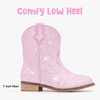 image:imageToddler Girls Cowgirl Boots Glitter Toddler Cowboy Boot Ankle Girls Boots Little Kids Horse Riding Shoes Party BirthdayBaby Pink Sequins