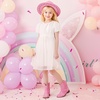 image:imageToddler Girls Cowgirl Boots Glitter Toddler Cowboy Boot Ankle Girls Boots Little Kids Horse Riding Shoes Party BirthdayPink