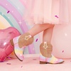 image:imageToddler Girls Cowgirl Boots Glitter Toddler Cowboy Boot Ankle Girls Boots Little Kids Horse Riding Shoes Party BirthdayRainbow Shiny