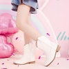 image:imageToddler Girls Cowgirl Boots Glitter Toddler Cowboy Boot Ankle Girls Boots Little Kids Horse Riding Shoes Party BirthdayWhite Shiny