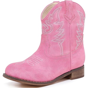 image:imageMotasha Toddler Girls Cowgirl Boots Glitter Toddler Cowboy Boot Ankle Girls Boots Little Kids Horse Riding Shoes Party BirthdayPink