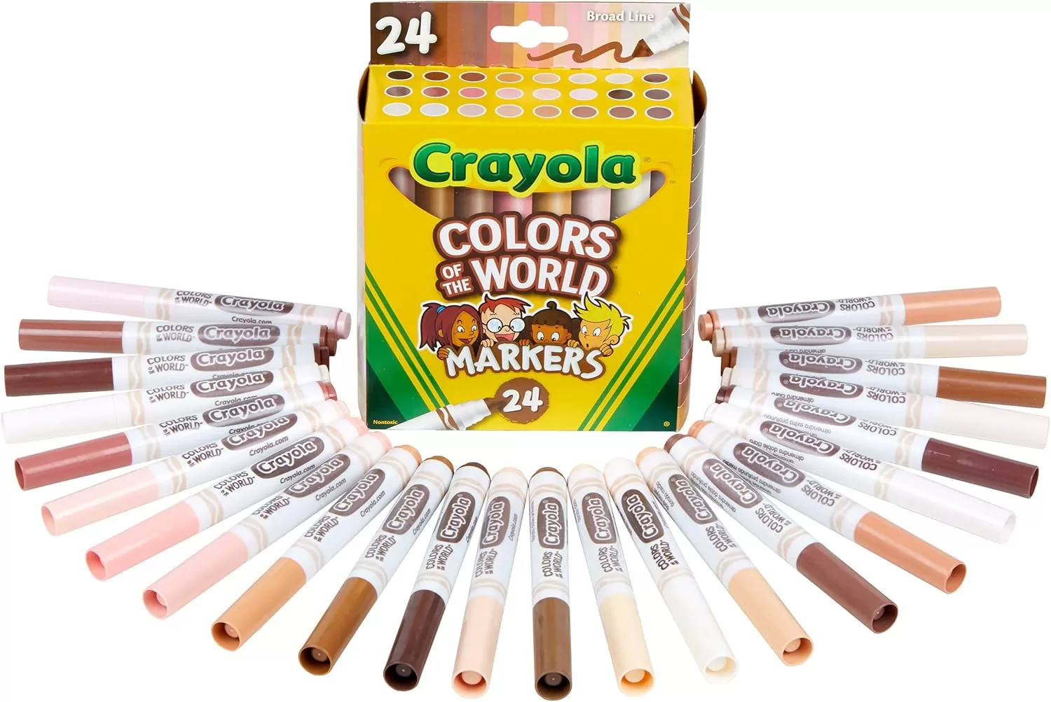 imageCrayola Colors of the World Bulk Colored Pencil Set  6 Packs 24ct Skin Tone Kids Colored Pencils for Kids School Supplies1 Count Pack of 1