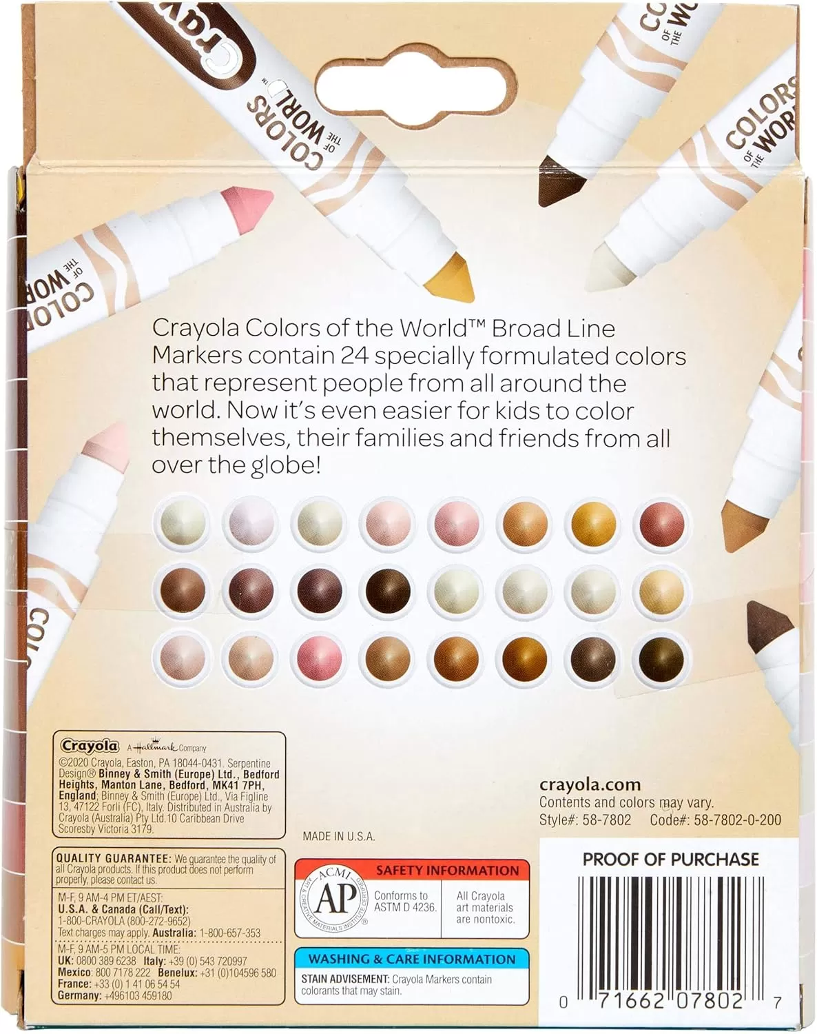 imageCrayola Colors of the World Bulk Colored Pencil Set  6 Packs 24ct Skin Tone Kids Colored Pencils for Kids School Supplies1 Count Pack of 1